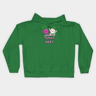 Turnip the Beet Food Pun Kids Hoodie